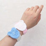 El Regalo 1PC Cute Hand Knitted Unisex Bracelets for Kids/Teens- Unique Adjustable, Soft, Knitted Crochet Bracelets for Babies/Toddlers/Kids/Teens (Blue Watch Band)