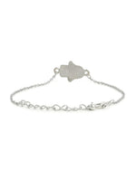 El Regalo 1PC Hamsa Hand CZ Evil Eye Chain Rakhi for Brothers | Lucky Evil Eye Rakhis with Roli Chanwal, Rakhi Message card in Rakhi Gift Box for Bhai/Bhabhi/Niece or Nephew (Silver Hamsa Hand)
