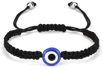 El Regalo Set of 2 Evil Eye Protection Good Luck Thread String Rope Adjustable Bracelets Amulet | Kabbalah Nazar Threads Bracelets for Women Men Girl Kids Family