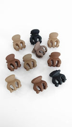 El Regalo 10 Pcs Matte Hair Claw Clips Box Pack - 2.5 cm Mini Claw Hair Styling Tools, Strong Grip Hair Accessories for Women & Girls