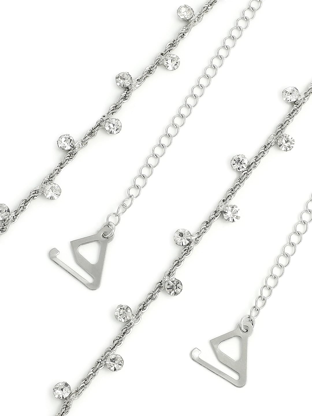 El Regalo Silver-Toned Bra Straps
