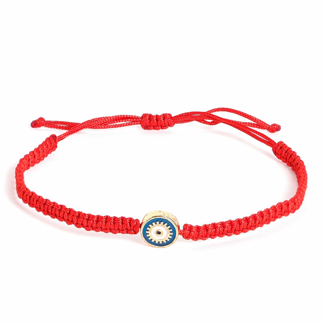 El Regalo Fancy Red Evil Eye Rakhi for Brother/Bhai- Designer Evil Eye Rakhi for Brother with Roli Chawal, Rakhi Message Card in Rakhi Gift Box (Blue Evil Eye)