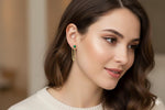 El Regalo Link Chain Earrings- Dangle Geometric Stainless Steel Drop Western Earrings for Women Girls (Golden Link Studs)