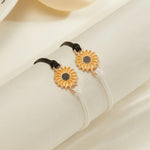 El Regalo Unisex-Adult 2PCs Minimalist Sunflower Rakhi Set for Bhai/Bhabhi/Niece/Nephew - Designer Pinky Promise Rakhi with Roli-Chawal Shagun Pack, Message Card in Rakhi Gift Box (Black & White)
