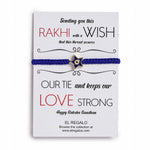 El Regalo 1 PC Star Evil Eye Nazaria Rakhi for Brother- Rakhi Gift Box with 1 PC Rakhi, Shagun Pack & Rakhi Message Card in Gift Box - Rakhi for Bhai/Bhabhi/Bhatija/Bhatiji (Blue Star Evil Eye)