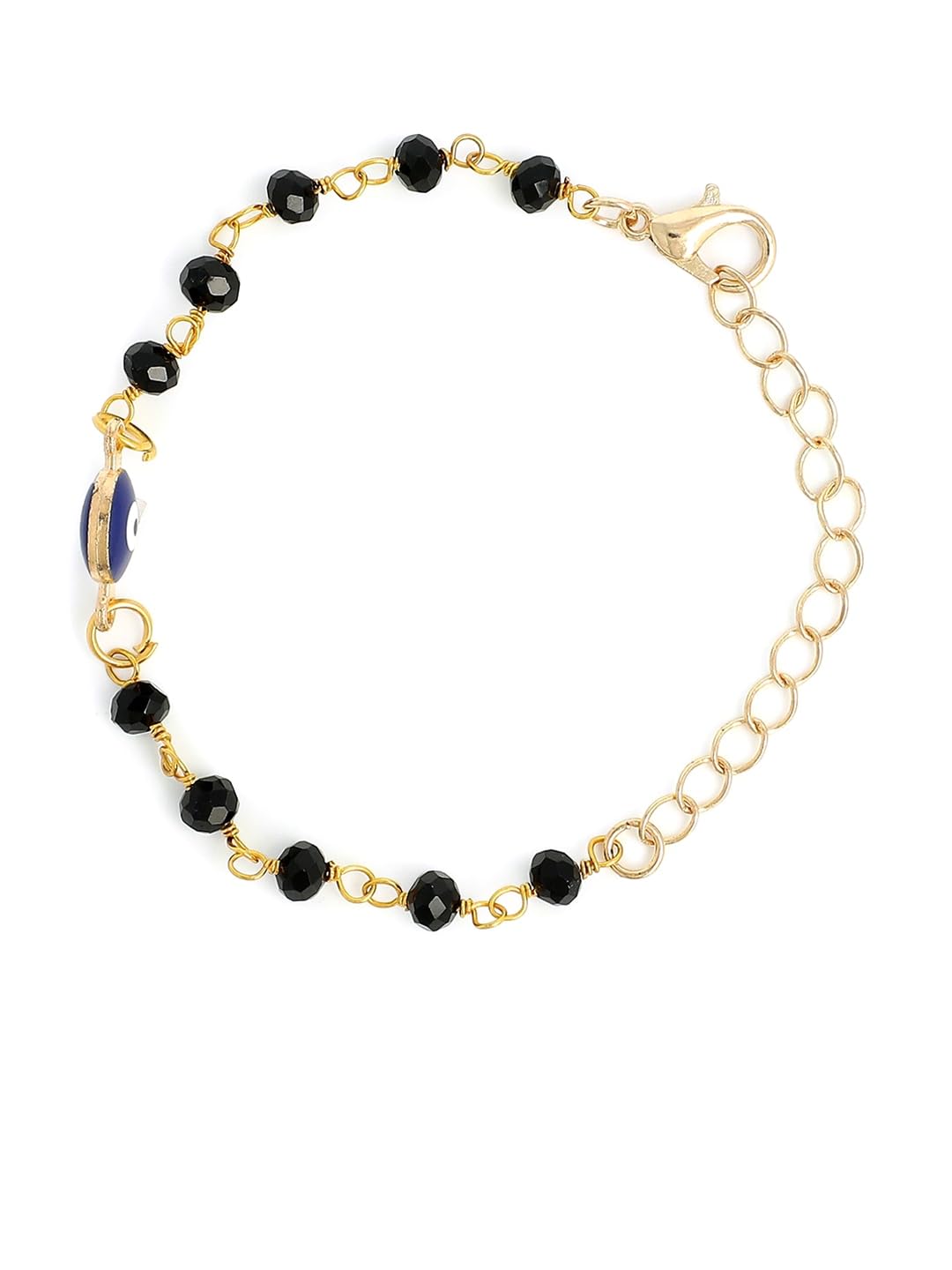 EL REGALO Kids Gold-Plated & Black Link Bracelet