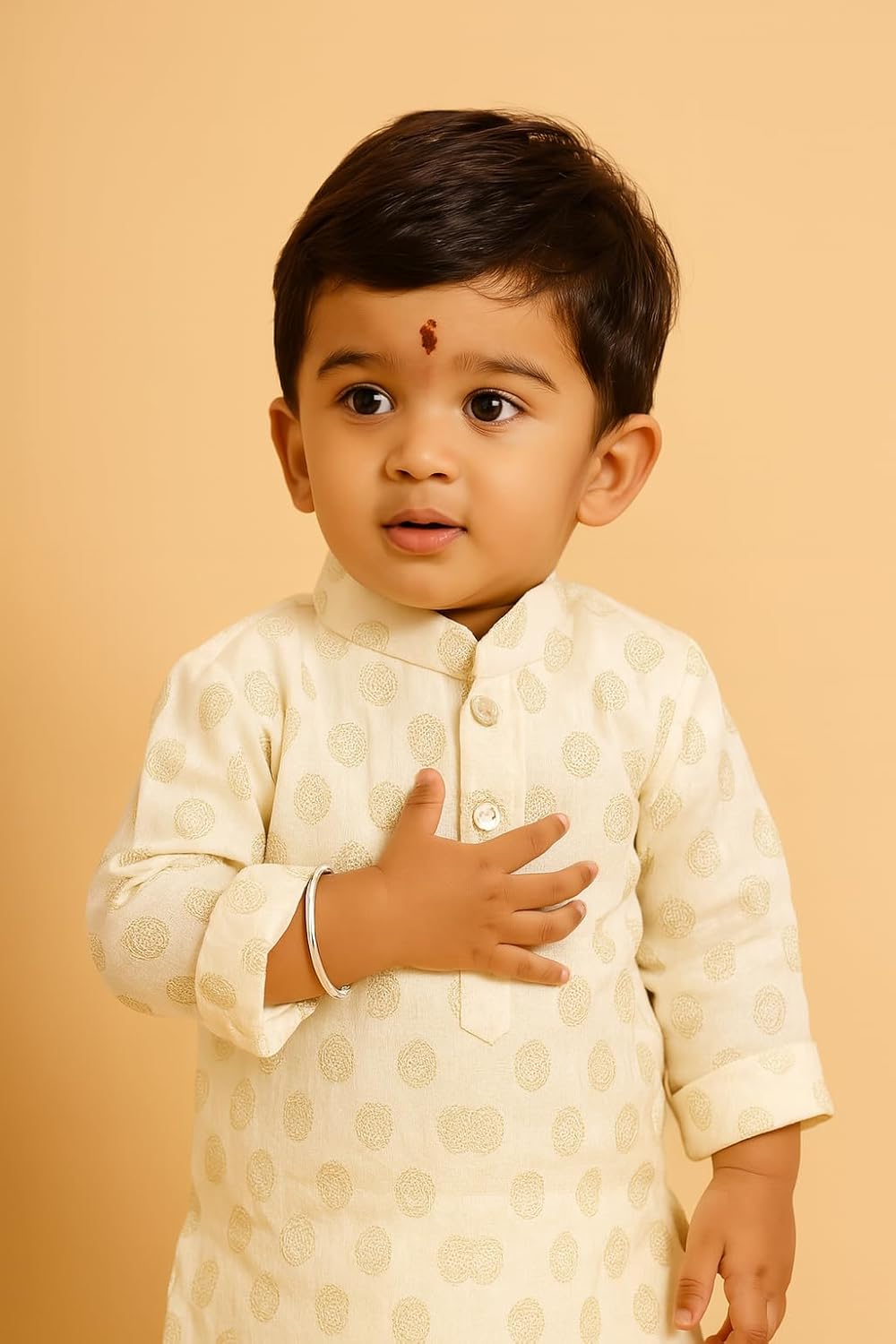 El Regalo Rakhi for Babies/Toddler/Baby Brother- Bracelet Rakhi for Baby Brother with Roli Chanwal, Message Card in Rakshabandhan Box (Style-2)