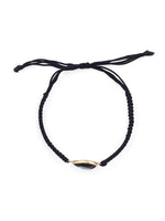 El Regalo 1 PC Lucky Evil Eye Handwoven Adjustable Bracelet - Protection Evil Eye Unisex Bracelet Set for All- Kids/Girls/Boys/Men & Women (Golden Black Heart Evil Eye)