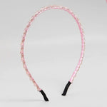 El Regalo 2 Pieces Rhinestone Crystal Headbands Shiny Non-Slip Beaded Party Hairband Hair Bands Hair Accessories Hair Decoration for Women Girls (Option-3)