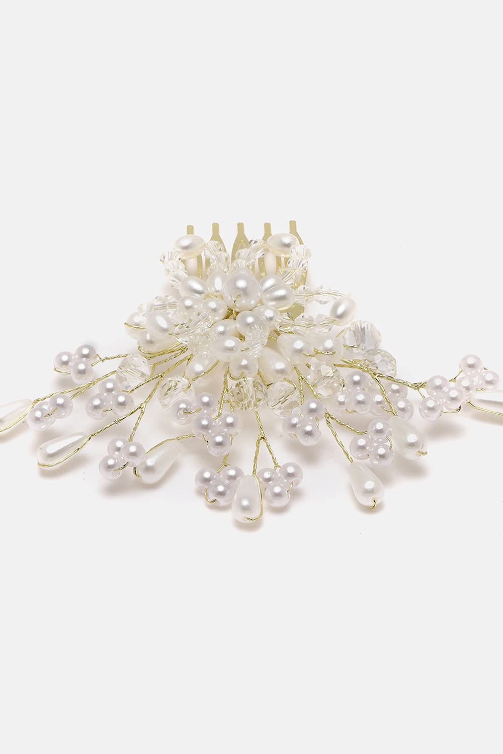 El Regalo Bridal Pearls, Crystals Hair Comb Wedding Hair Pins, Wedding Hair Accessories for Brides Bridesmaid