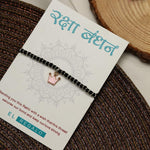 El Regalo Kids Rakhi for Baby Brother - Cute Charms Evil Eye Nazaria Rakhi with shagun, Rakhi Message Card in Rakhi Gift Box for Kids/Babies/Toddlers (Pink Crown)