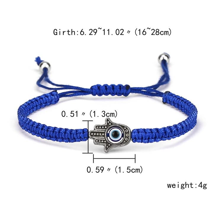 El Regalo 2 PCs Evil Eye Hamsa Hand Couple Rakhi Set for Bhaiya & Bhabhi- Bhaiya Bhabhi Rakhi Combo with Roli Chawal, Rakhi Message Card in Rakhi Gift Box (Option-2)