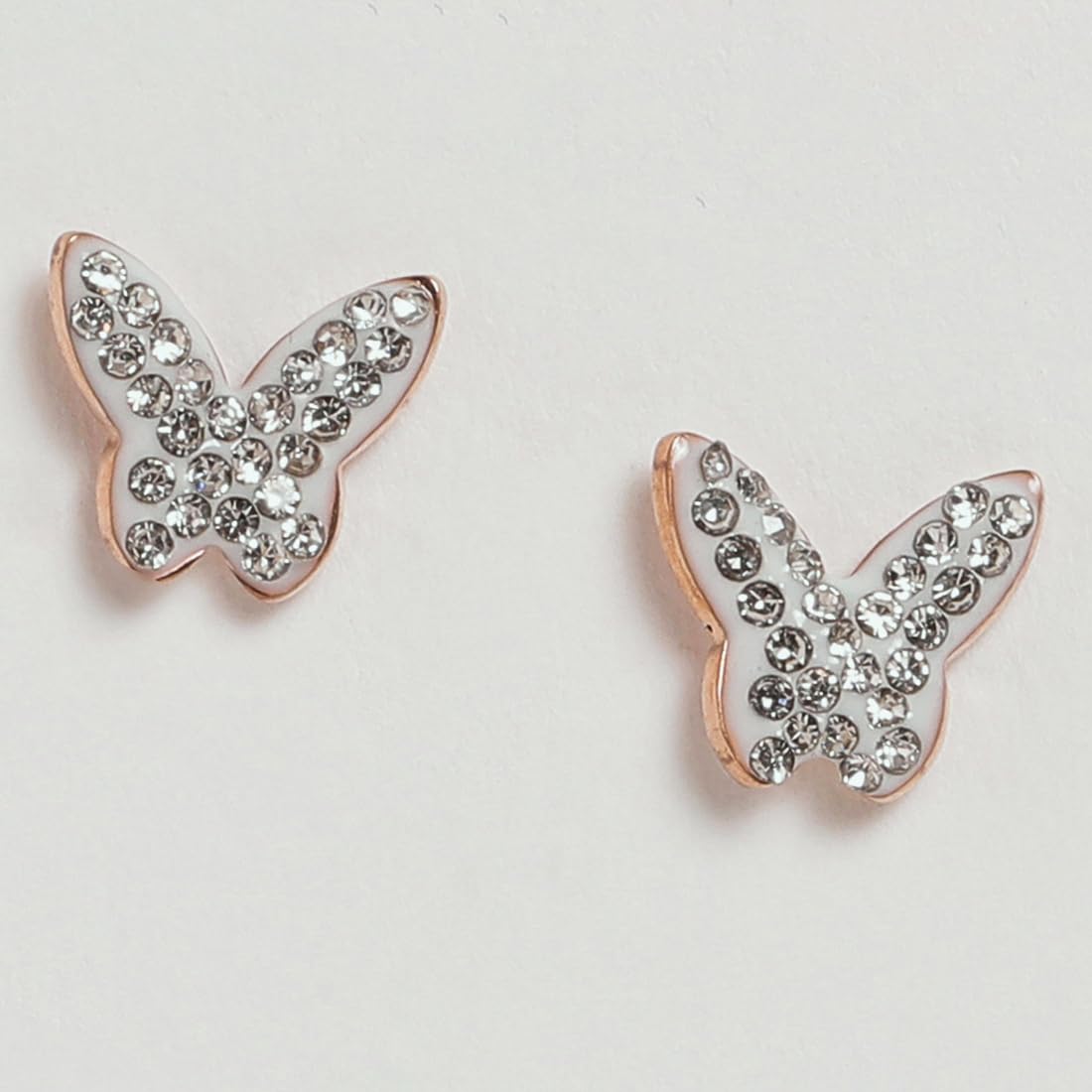 El Regalo 3 Pairs Stainless Steel Ati Tarnish Earrings Set - NO RUST Earrings Combo - Butterfly Cartilage Surgical Earrings for Women/Girls (Style-5)