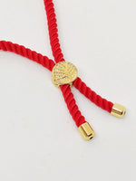 El Regalo Evil Eyes Hamsa Hand Adjustable Cord Unisex Bracelet for All- Unisex Lucky Hamsa Hand Evil Eye Bracelet for Kids/Girls/Boys/Men/Women (Red Hamsa Hand)