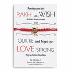El Regalo 1 PC Zodiac Signs/Sun Signs Red Thread Bracelet Rakhi for Bhai/Brother/Niece or Nephew - Zodiac Sign Rakhi, Roli-Chawal Shagun, Rakhi Message Card in Rakhi Box (Aquarius Rakhi)