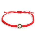 El Regalo Fancy Red Evil Eye Rakhi for Brother/Bhai- Designer Evil Eye Rakhi for Brother with Roli Chawal, Rakhi Message Card in Rakhi Gift Box (Black Evil Eye)