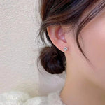 El Regalo 2-in-1 Pearl & Rhinestone Stud Earrings - Elegant Convertible Tassel Earrings for Women & Girls, Fashion Jewelry for Any Occasion