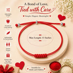 El Regalo Handmade Red Thread Rakhi for Brother | Traditional Mauli Kalava Rakhi | Adjustable Sacred Rakhi Bracelet for Men & Boys | Minimalist Designer Raksha Bandhan Rakhi | Premium Handcrafted Rakhi (Red Knot-2)