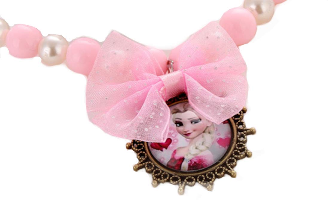 El Regalo Frozn El-sa Princess Necklace & Bracelet Jewelry Set for Kids | Frozn Accessories - Princess Necklace & Bracelet Kids Girl Jewelry Set