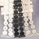 El Regalo 3 Pairs Designer Fancy Flower Lace Bra/Lingerie Straps- Flower Lace Bra Straps for Evening & Wedding Gowns & Off Shoulder Dresses
