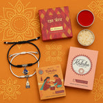 El Regalo 2PCs Kids Rakhi Combo Set for Brother- Space Theme (Planet & Rocket) Charms Bracelets with Roli Chawal, Rakhi Message Card in Rakshabandhan Box