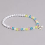 El Regalo 3 PCs Kids Girls Necklace, Bracelet & Earrings Jewelry Set- Girls Beaded Charms Princess Jewelry Set (Rainbow Star Charms Jewelry Set)
