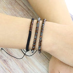 El Regalo Handmade Morse Code Unisex Bracelets- Inspirational Morse Code Adjustable Bracelets for Girls Boys Men Women (Actually I Can)