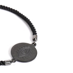 El Regalo 1PC Evil Eye Stainless Steel Rakhi for Bhaiya/Bhai/Brother- Anti Tarnish/NO Rust/Waterproof Rakhi with Roli Chawal, Message Card in Rakhi Gift Box (Black Evil Eye)
