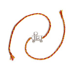 El Regalo 2PCs OM/Veera/Bhai Moli Thread Rakhi Set for Brother/Bhai/Bhaiya- Auspicious OM/Aum Mauli Rakhi with Roli Chawal, Rakhi Message Card in Rakhi Gift Box (OM & Veera Rakhi)