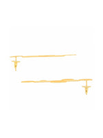 El Regalo Statement Pearls Earrings in matt Finish- Gold Plated Natural Pearls Classy Stud Earrings for Girls & Women (Option-1)