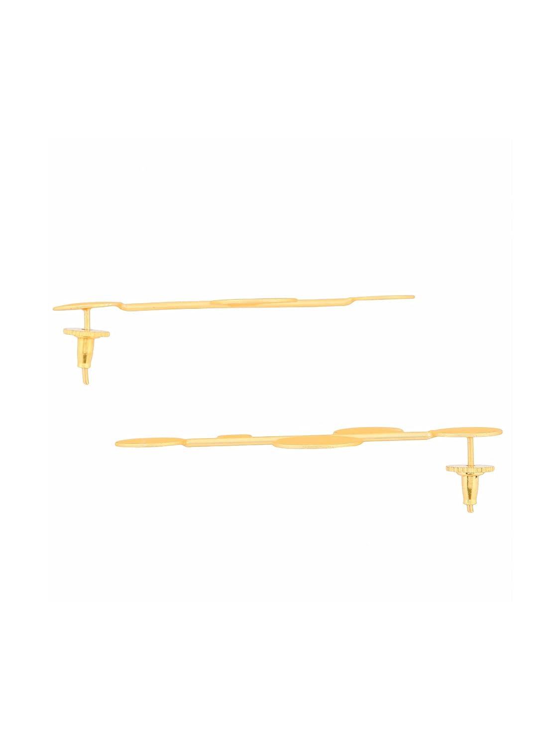El Regalo Statement Pearls Earrings in matt Finish- Gold Plated Natural Pearls Classy Stud Earrings for Girls & Women (Option-1)