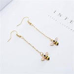 El Regalo Enamel Honeycomb Bee Earrings, Pendant Necklace Jewelry Set for Girls & Women - Geometric Hexagon Honeycomb Beehive Dangle Earrings (Style-2)