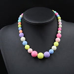 El Regalo 3Pairs Kids Necklace & Bracelet Jewelry Set Combo- Kids Colorful Jewelry Sets | Princess Colorful Acrylic Beads Stretch Necklace Bracelet Set for Kids Baby Toddler Girls (Set Option-4)