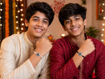 El Regalo 2PC Sports Rakhi for Kids | Sports Ball Bracelet Rakhis Combo Set for Brother/Niece/Nephew- Rakhi for Sports Lovers with Roli-Chawal, Message Card in Rakhi Gift Box (Option-3)