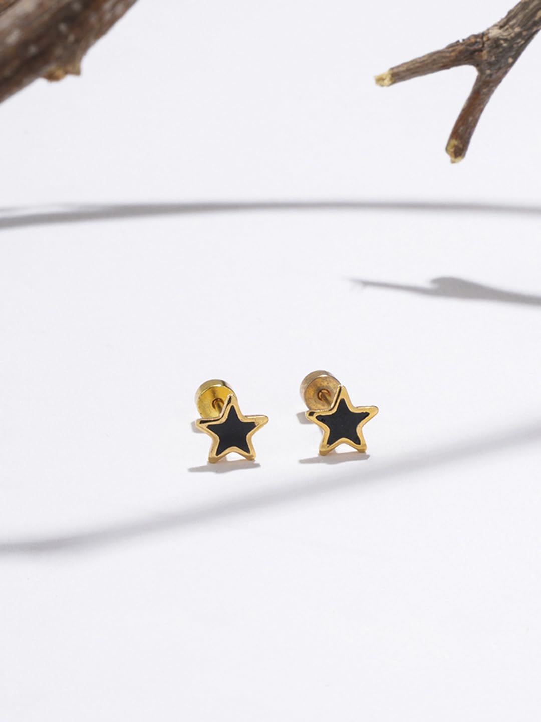 El Regalo 3 Pairs Cute Stainless Steel CZ Stud Earrings Combo for Kids/Girls/Teens/Women - Stars, Heart, Flower, Butterfly, Disco Ball, Stones - Hypoallergenic Flatback Earrings (Style-7)