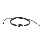 El Regalo 2 PCs Unisex Yin Yang Macrame Bracelet Set - Yin Yang Thread Adjustable Bracelet for Couple/Best Friends