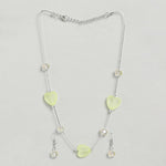 El Regalo Kids Jewelry Combo Set of 2 Necklaces & 2 Earrings Pairs- Shimmering Crystals Beads Necklace & Earrings Jewelry Set for Kids/Girls & Teens (Option-1)