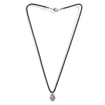 El Regalo 2PCs Evil Eye Hamsa Hand Pendant Necklaces Set for All- Kids, Girls, Boys, Men & Women- Lucky Pink & Blue Evil Eye Hamsa Hand for Best Firends/Couples