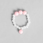 El Regalo Girls Kids Shimmering Beads Bow Shell Princess Necklace & Bracelet Sets- Acrylic Bow Star Beads Princess Necklace Bracelet Jewelry Set for Girls Kids (Option-1)