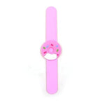 El Regalo 2 PCs Cute & Fun Kids Donut Rakhi - Silicone Donut Snap Clap Wristband Bracelet Rakhi for Brother/Sister/Niece/Nephew with Roli Chawal, Rakhi Card in Rakhi Gift Box (Option 1)