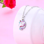 El Regalo 3 PCs Cute Enamel Pony/Unicorn Pendant Necklaces, Bracelet & Ring Set for Kids/Girls/Teens | Unicorn Jewelry for Unicorn Theme Party- Gift for Girls