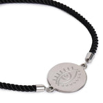 El Regalo 1PC Evil Eye Stainless Steel Rakhi for Bhaiya/Bhai/Brother- Anti Tarnish/NO Rust/Waterproof Rakhi with Roli Chawal, Message Card in Rakhi Gift Box (Silver Evil Eye)