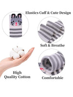 El Regalo Kid's Knee Length Cotton Pack Of 3 Self-Design Socks, Assorted