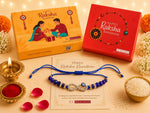 El Regalo Infinity Evil Eye CZ Bracelet Rakhi for Brother