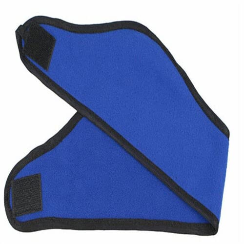 El Regalo 1 PC Fleece Ear Warmer Unisex Sports Headband with Velcro, Cozy Fleece Ski Ear Muff Stretch Winter Earmuff Headband Hair Band Running Headband for Men & Women (Royal Blue)