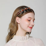 El Regalo Hair Styling Twist Clip Hairband- Brown Hair Styling Twist Clip Barrette Braid Tool Magic Hair Accessories Party Casual Headband for Girls