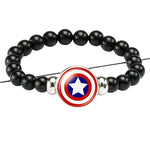 El Regalo 2 PCs Super Hero Bracelets with Replacement Button Pendants- Kids Unisex Bracelets (Option-2)