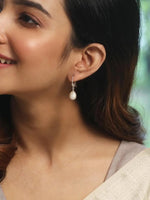 El Regalo Elegant Faux Pearl Earrings for Women - Elegant 18K Gold & Silver Plated Moti Jewelry Collection | Fancy Studs, Dainty Drops & Long Dangle Pearls Earrings for Girls (Style-11)
