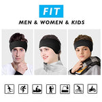 El Regalo 2 PCs Fleece Ear Warmers Headband Winter Ear Muffs for Men Women Kids in Cold Weather, Running Yoga Skiing Riding Bike Ear Cover (2 Blue)