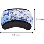El Regalo 1 PC Ear Warmer Headband, Cozy Fleece Ski Ear Muff Stretch Winter Earmuff Headband Hair Band Running Headband for Girls, Boys, Men & Women (Batik Blue)